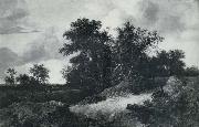 RUISDAEL, Jacob Isaackszon van House in a Grove oil